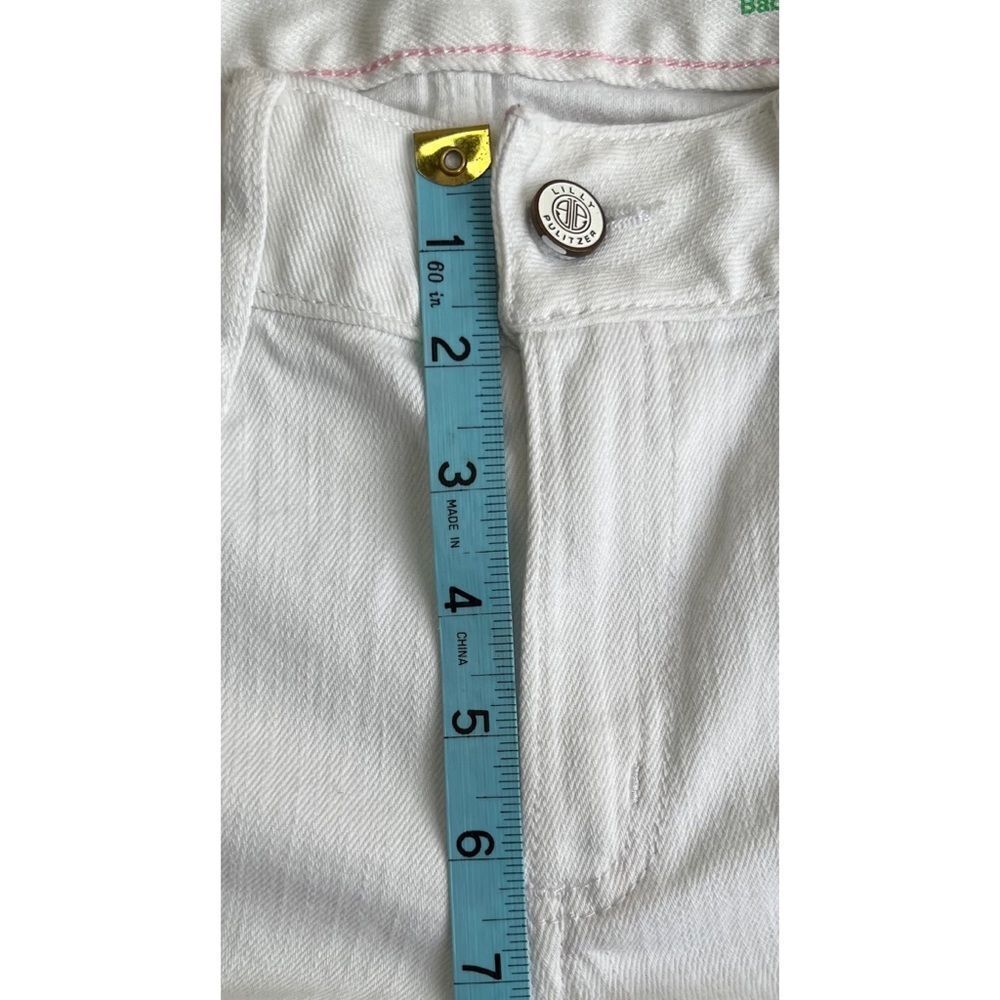 Lilly Pulitzer White Babe Bootcut Jeans Size 4 Style 26690 MSRP $148 - Picture 10 of 16